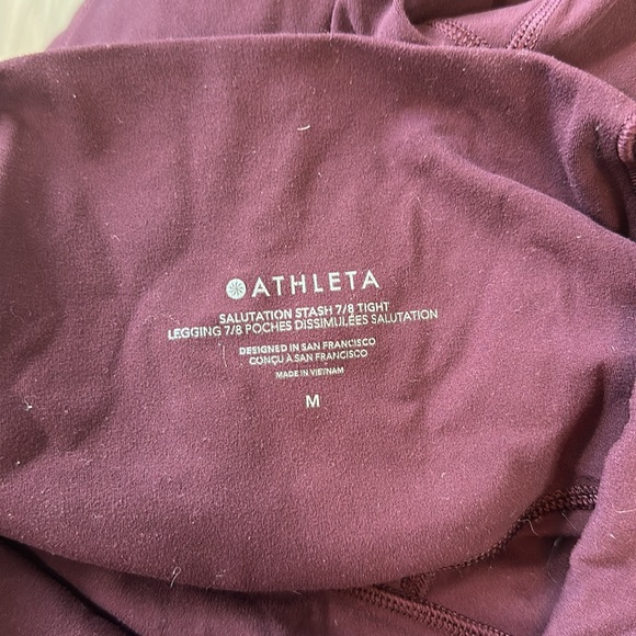 Athleta salutation stash 7/8 tight legging size m - Picture 5 of 8